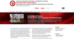 Desktop Screenshot of chirurgiavascolarepadova.it